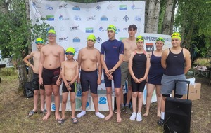 Epreuve du 500m en eau libre : Nos jeunes à l'honneur.